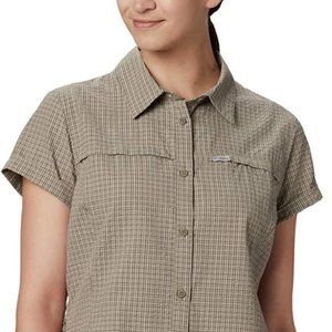 🆕Columbia Women's Silver Ridge™ Novelty SS Shirt, XS-Sage Seersucker, NWT